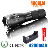 Powerful Flashlight LED Rechargeable XML T6 linterna torch 4000 lumens